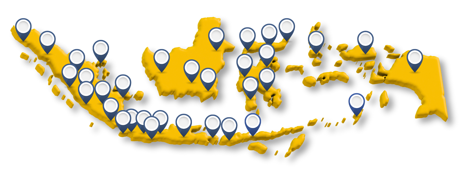 Peta Sebaran Layanan Inhouse Training DutaSukses di Indonesia